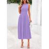 imagePRETTYGARDEN Spring Casual Dresses for Women 2025 Summer Business Work Midi Sleeveless A Line Pleated Cocktail DressPurple