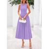 imagePRETTYGARDEN Spring Casual Dresses for Women 2025 Summer Business Work Midi Sleeveless A Line Pleated Cocktail DressPurple