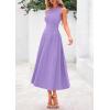 imagePRETTYGARDEN Spring Casual Dresses for Women 2025 Summer Business Work Midi Sleeveless A Line Pleated Cocktail DressPurple