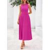 imagePRETTYGARDEN Spring Casual Dresses for Women 2025 Summer Business Work Midi Sleeveless A Line Pleated Cocktail DressRose