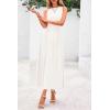 imagePRETTYGARDEN Spring Casual Dresses for Women 2025 Summer Business Work Midi Sleeveless A Line Pleated Cocktail DressWhite
