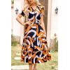 imagePRETTYGARDEN Summer Floral Dress for Women 2025 Casual Boho Short Sleeve Maxi Dresses V Neck Tiered Flowy Beach SundressPrint Yellow White