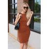 imagePRETTYGARDEN Women Bodycon Midi Dress 2025 Summer Spring Casual Vacation Sundress Fitted Sleeveless Tank DressesBrick Red