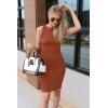 imagePRETTYGARDEN Women Bodycon Midi Dress 2025 Summer Spring Casual Vacation Sundress Fitted Sleeveless Tank DressesBrick Red