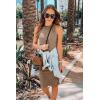 imagePRETTYGARDEN Women Bodycon Midi Dress 2025 Summer Spring Casual Vacation Sundress Fitted Sleeveless Tank DressesCoffee