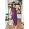 imagePRETTYGARDEN Women Bodycon Midi Dress 2025 Summer Spring Casual Vacation Sundress Fitted Sleeveless Tank DressesPurple