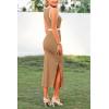 imagePRETTYGARDEN Women Bodycon Midi Dress 2025 Summer Spring Casual Vacation Sundress Fitted Sleeveless Tank DressesZkhaki