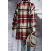 imagePRETTYGARDEN Women Plaid Shacket Jacket Trendy Fall Casual Button Wool Blend Tartan Trench Coat Winter Clothing with PocketsRed