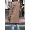 imagePRETTYGARDEN Women Plaid Shacket Jacket Trendy Fall Casual Button Wool Blend Tartan Trench Coat Winter Clothing with PocketsSolid Camel