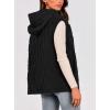 imagePRETTYGARDEN Womens 2025 Fall Spring Vest Casual Sleeveless Hooded Zip Up Jacket Trendy Winter Coat OuterwearBlack
