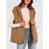 imagePRETTYGARDEN Womens 2025 Fall Spring Vest Casual Sleeveless Hooded Zip Up Jacket Trendy Winter Coat OuterwearCamel
