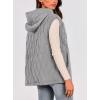 imagePRETTYGARDEN Womens 2025 Fall Spring Vest Casual Sleeveless Hooded Zip Up Jacket Trendy Winter Coat OuterwearGrey
