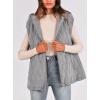 imagePRETTYGARDEN Womens 2025 Fall Spring Vest Casual Sleeveless Hooded Zip Up Jacket Trendy Winter Coat OuterwearGrey