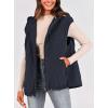 imagePRETTYGARDEN Womens 2025 Fall Spring Vest Casual Sleeveless Hooded Zip Up Jacket Trendy Winter Coat OuterwearNavy