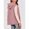 imagePRETTYGARDEN Womens 2025 Fall Spring Vest Casual Sleeveless Hooded Zip Up Jacket Trendy Winter Coat OuterwearPink