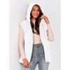 imagePRETTYGARDEN Womens 2025 Fall Spring Vest Casual Sleeveless Hooded Zip Up Jacket Trendy Winter Coat OuterwearWhite