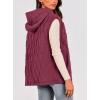 imagePRETTYGARDEN Womens 2025 Fall Spring Vest Casual Sleeveless Hooded Zip Up Jacket Trendy Winter Coat OuterwearWine Red