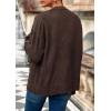 imagePRETTYGARDEN Womens 2025 Oversized Cardigan Sweaters Trendy Chunky Knit Long Sleeve V Neck Button Down Fall Winter OutfitsBrown