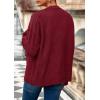 imagePRETTYGARDEN Womens 2025 Oversized Cardigan Sweaters Trendy Chunky Knit Long Sleeve V Neck Button Down Fall Winter OutfitsBurgundy