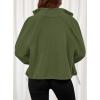 imagePRETTYGARDEN Womens 2025 Winter Fleece Sherpa Jacket Trendy Long Sleeve Zip Up Cropped Warm Coat Fall Fashion Workout ClothesArmy Green