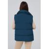 imagePRETTYGARDEN Womens Puffer Jacket Vests 2025 Fall Casual Sleeveless Stand Collar Zip Up Coats Warm Winter OuterwearDark Blue