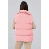 imagePRETTYGARDEN Womens Puffer Jacket Vests 2025 Fall Casual Sleeveless Stand Collar Zip Up Coats Warm Winter OuterwearLight Pink