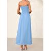 imagePRETTYGARDEN Womens Strapless Wedding Guest Maxi Dresses 2025 Summer Trendy Elegant Classy Smocked Tube Long Flowy SundressLight Blue
