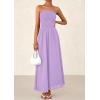 imagePRETTYGARDEN Womens Strapless Wedding Guest Maxi Dresses 2025 Summer Trendy Elegant Classy Smocked Tube Long Flowy SundressPurple