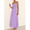 imagePRETTYGARDEN Womens Strapless Wedding Guest Maxi Dresses 2025 Summer Trendy Elegant Classy Smocked Tube Long Flowy SundressPurple