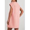 imagePRETTYGARDEN Womens Summer Short T Shirt Dress Cap Sleeve Crew Neck Casual Loose Basic Mini DressesPink