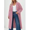 imagePRETTYGARDEN Womens Winter Coats 2025 Trendy Long Sleeve Notch Lapel Button Long Jackets Casual Oversized Vacation OutfitsPink