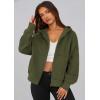imagePRETTYGARDEN Womens Zip Up Y2K Hoodies 2025 Fall Fashion Long Sleeve Hooded Fleece Sweatshirts Casual Jacket Winter ClothesArmy Green