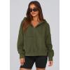 imagePRETTYGARDEN Womens Zip Up Y2K Hoodies 2025 Fall Fashion Long Sleeve Hooded Fleece Sweatshirts Casual Jacket Winter ClothesArmy Green
