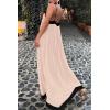 imagePRETTYGARDEN Womens 2025 Summer Maxi Dress Sleeveless V Neck Spaghetti Strap Flowy Elegant Holiday Party DressesBeige