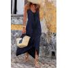 imagePRETTYGARDEN Womens 2025 Summer Maxi Dress Sleeveless V Neck Spaghetti Strap Flowy Elegant Holiday Party DressesNavy