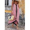 imagePRETTYGARDEN Womens 2025 Summer Maxi Dress Sleeveless V Neck Spaghetti Strap Flowy Elegant Holiday Party DressesPink