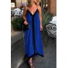 imagePRETTYGARDEN Womens 2025 Summer Maxi Dress Sleeveless V Neck Spaghetti Strap Flowy Elegant Holiday Party DressesRoyal Blue