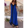 imagePRETTYGARDEN Womens 2025 Summer Maxi Dress Sleeveless V Neck Spaghetti Strap Flowy Elegant Holiday Party DressesRoyal Blue