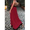 imagePRETTYGARDEN Womens 2025 Summer Maxi Dress Sleeveless V Neck Spaghetti Strap Flowy Elegant Holiday Party DressesWine Red