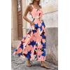 imagePRETTYGARDEN Womens Summer Floral Maxi Dress Sleeveless Smocked Ruffle Long Flowy Beach Vacation Boho SundressesFloral Coffee Pink