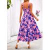 imagePRETTYGARDEN Womens Summer Floral Maxi Dress Sleeveless Smocked Ruffle Long Flowy Beach Vacation Boho SundressesFloral Pink Blue