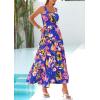 imagePRETTYGARDEN Womens Summer Floral Maxi Dress Sleeveless Smocked Ruffle Long Flowy Beach Vacation Boho SundressesMulticolored Flower