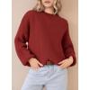 imagePRETTYGARDEN Womens Fall Oversized Sweaters Dressy Casual Long Sleeve Chunky Knit Winter Pullover Tops 2025 Holiday OutfitsRed
