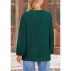 imagePRETTYGARDEN Womens 2025 Fall Sweaters Casual Crew Neck Long Sleeve Pullover Tops Ribbed Knit Loose Fit Winter ClothesDark Green