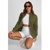imagePRETTYGARDEN Womens 2025 Spring Fall Fashion Full Zip Up Sweatshirt Long Sleeve Loose Fit Trendy Casual Jacket with PocketsArmy Green