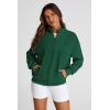 imagePRETTYGARDEN Womens 2025 Spring Fall Fashion Full Zip Up Sweatshirt Long Sleeve Loose Fit Trendy Casual Jacket with PocketsGreen