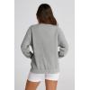 imagePRETTYGARDEN Womens 2025 Spring Fall Fashion Full Zip Up Sweatshirt Long Sleeve Loose Fit Trendy Casual Jacket with PocketsLight Grey