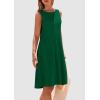 imagePRETTYGARDEN Womens 2025 Summer Sleeveless Mini Dress Crewneck Loose Tank A Line Pleated Swing Flowy Party DressesGreen