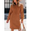 imagePRETTYGARDEN Womens Fall Sweater Dress Casual Long Sleeve Chunky Knit Pullover Oversized Hoodie Tunic Sweaters Winter ClothesCaramel