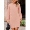 imagePRETTYGARDEN Womens Oversized Sweater Dress 2025 Fall Long Sleeve Crewneck Chunky Knit Slouchy Winter Pullover SweatersPink
